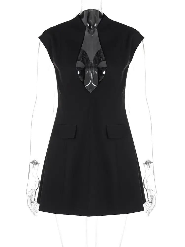 Elegant sleeveless mini dress