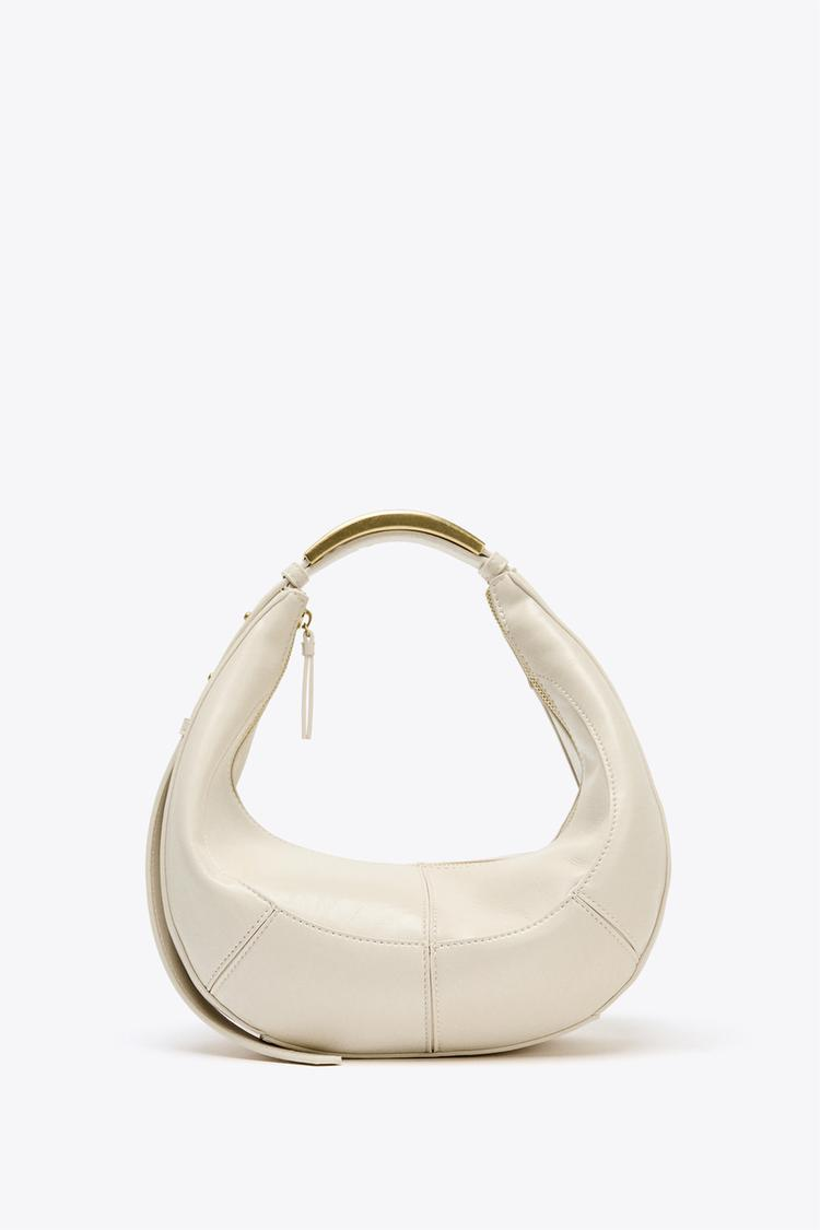 White Crescent Luxe Bag