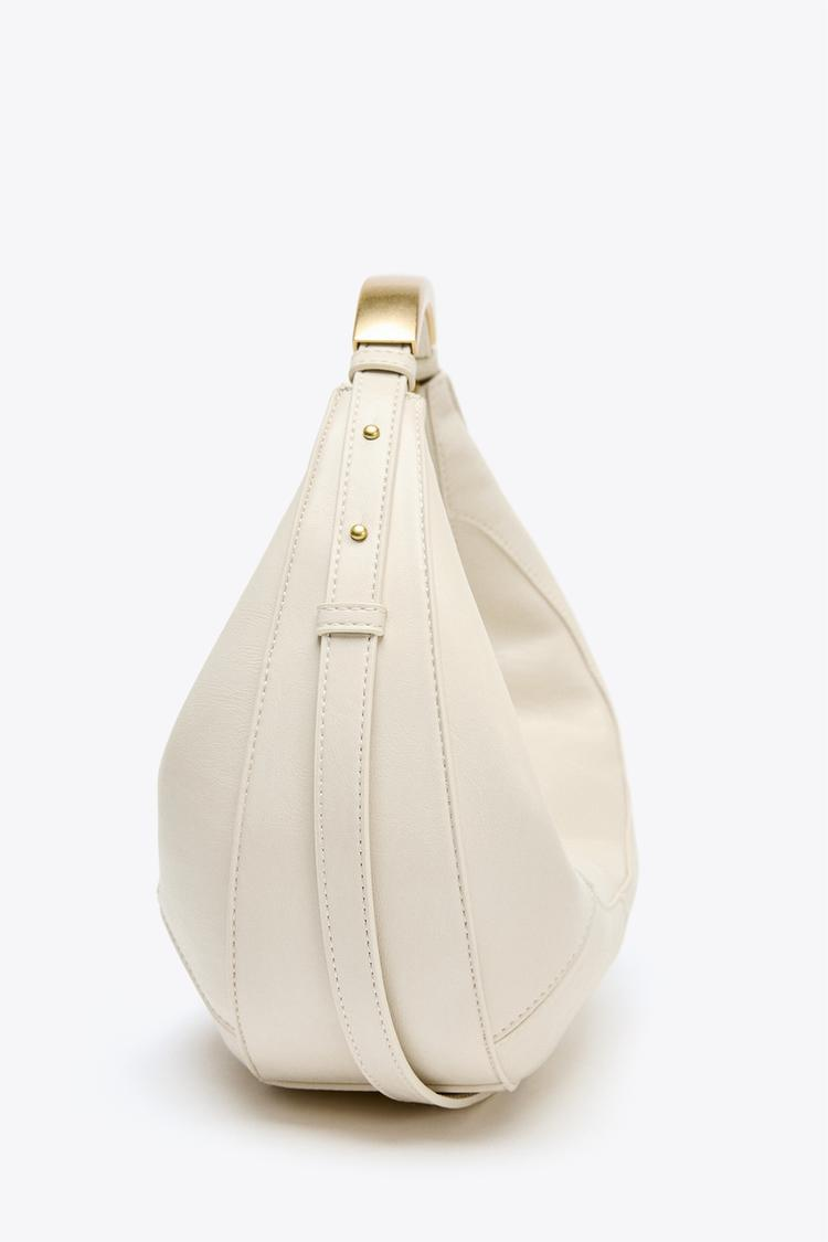 White Crescent Luxe Bag