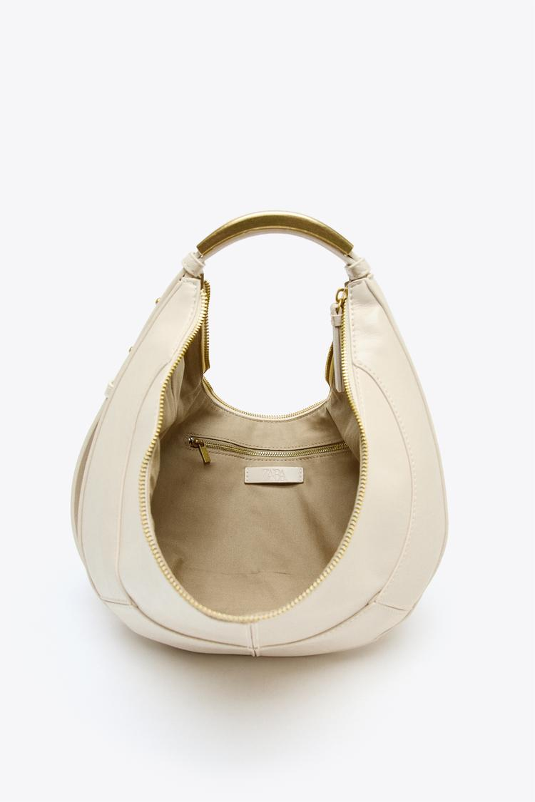 White Crescent Luxe Bag