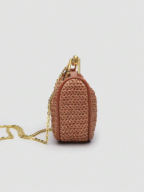 Golden Weave Luxe Bag