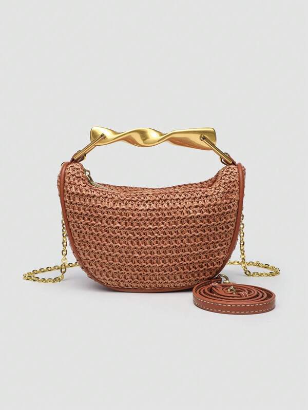 Golden Weave Luxe Bag