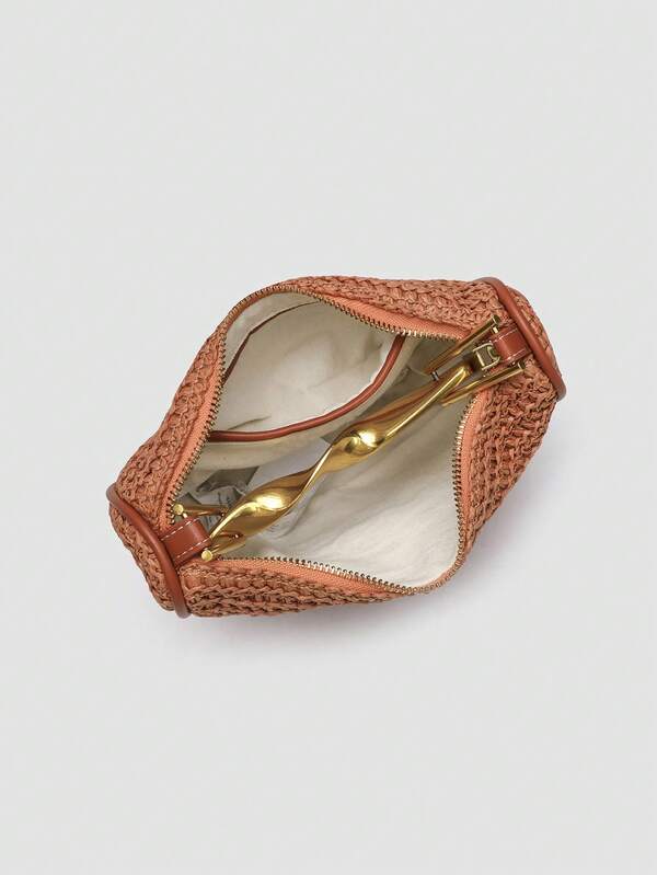 Golden Weave Luxe Bag