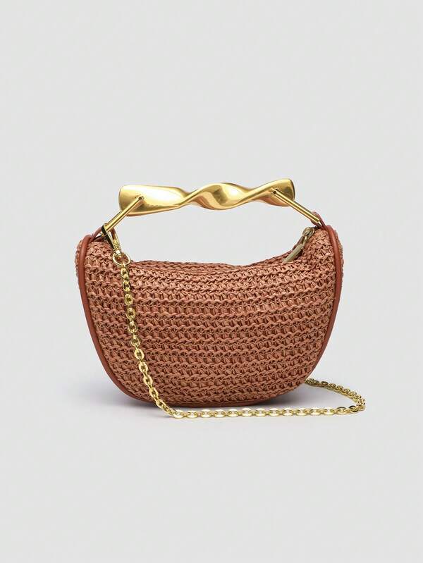 Golden Weave Luxe Bag