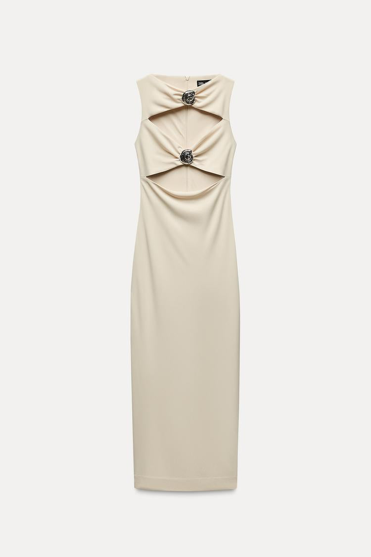 Shell cutout dress