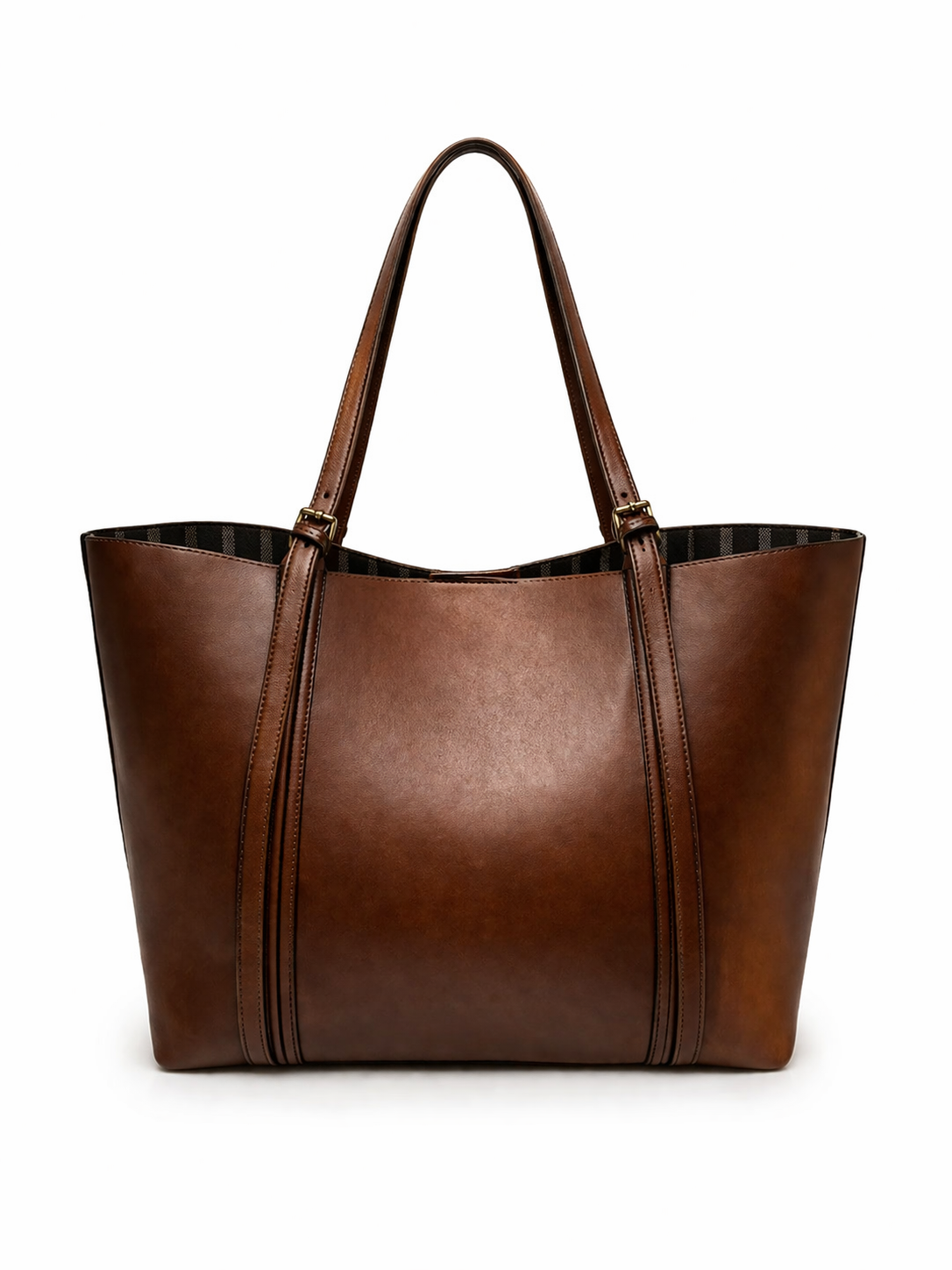 Vintage Brown Carryall Tote