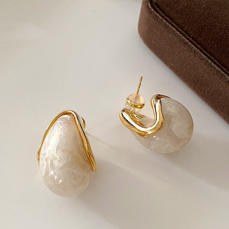 Ivory Glow Studs