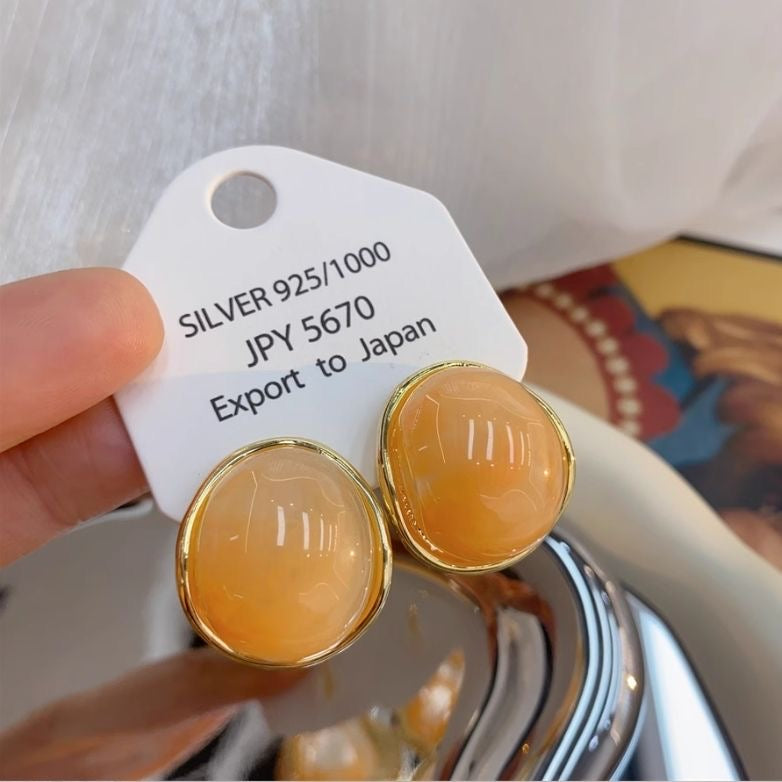 Honey Glow Gem Studs