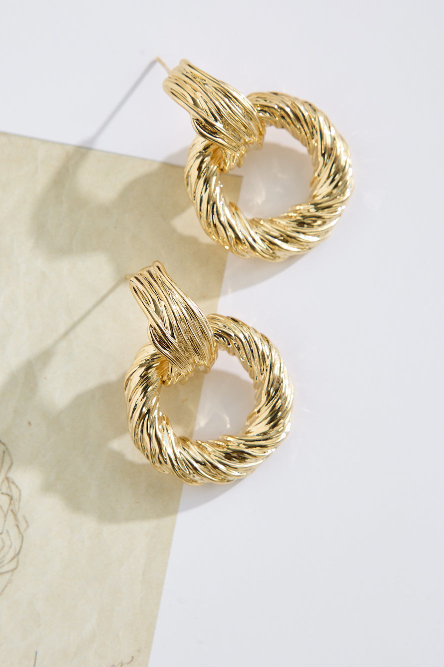 Golden Rope Hoops