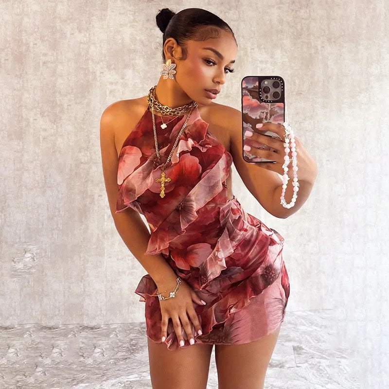 Marble mini dress