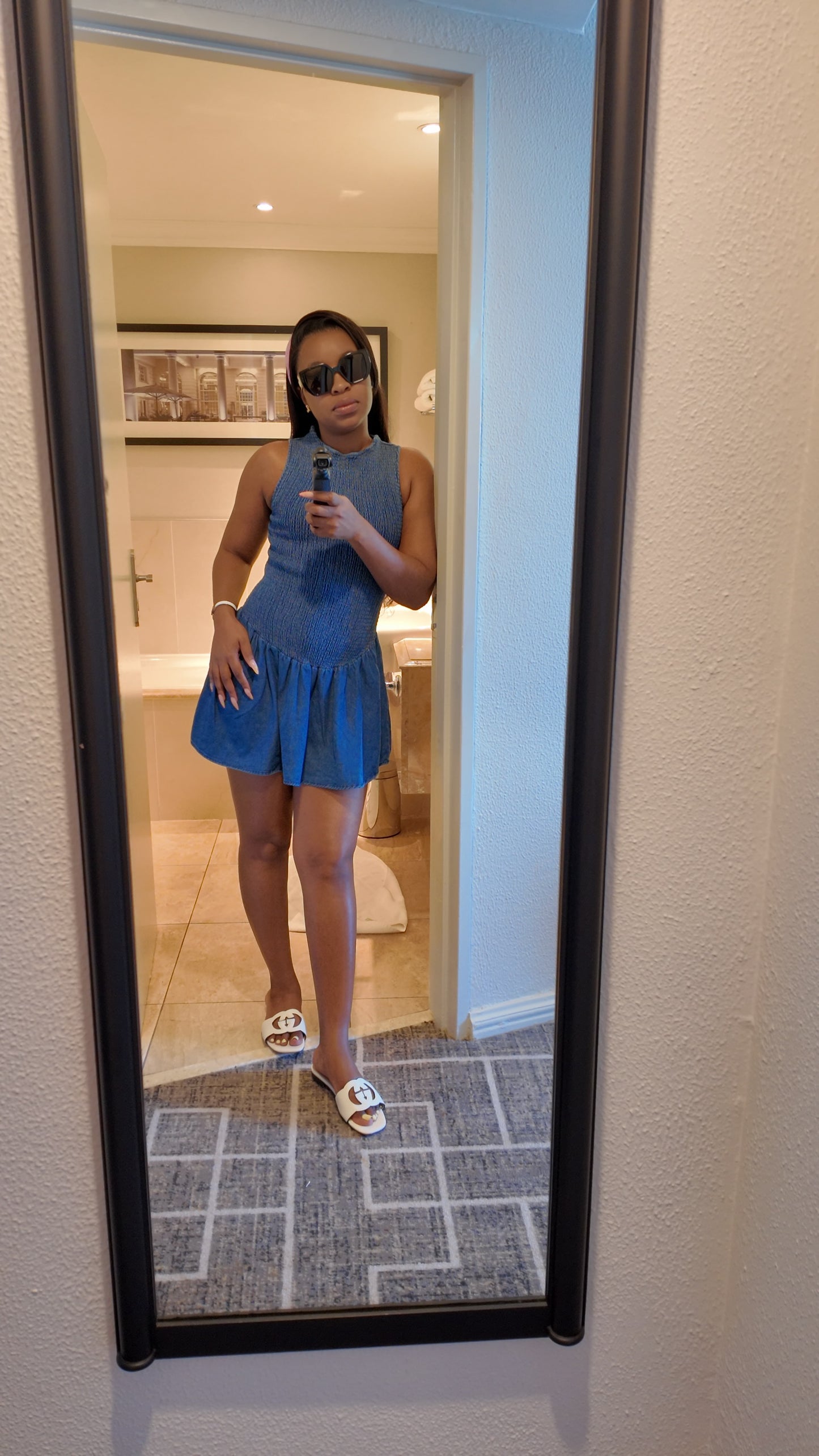 Indigo Dream Smock Dress