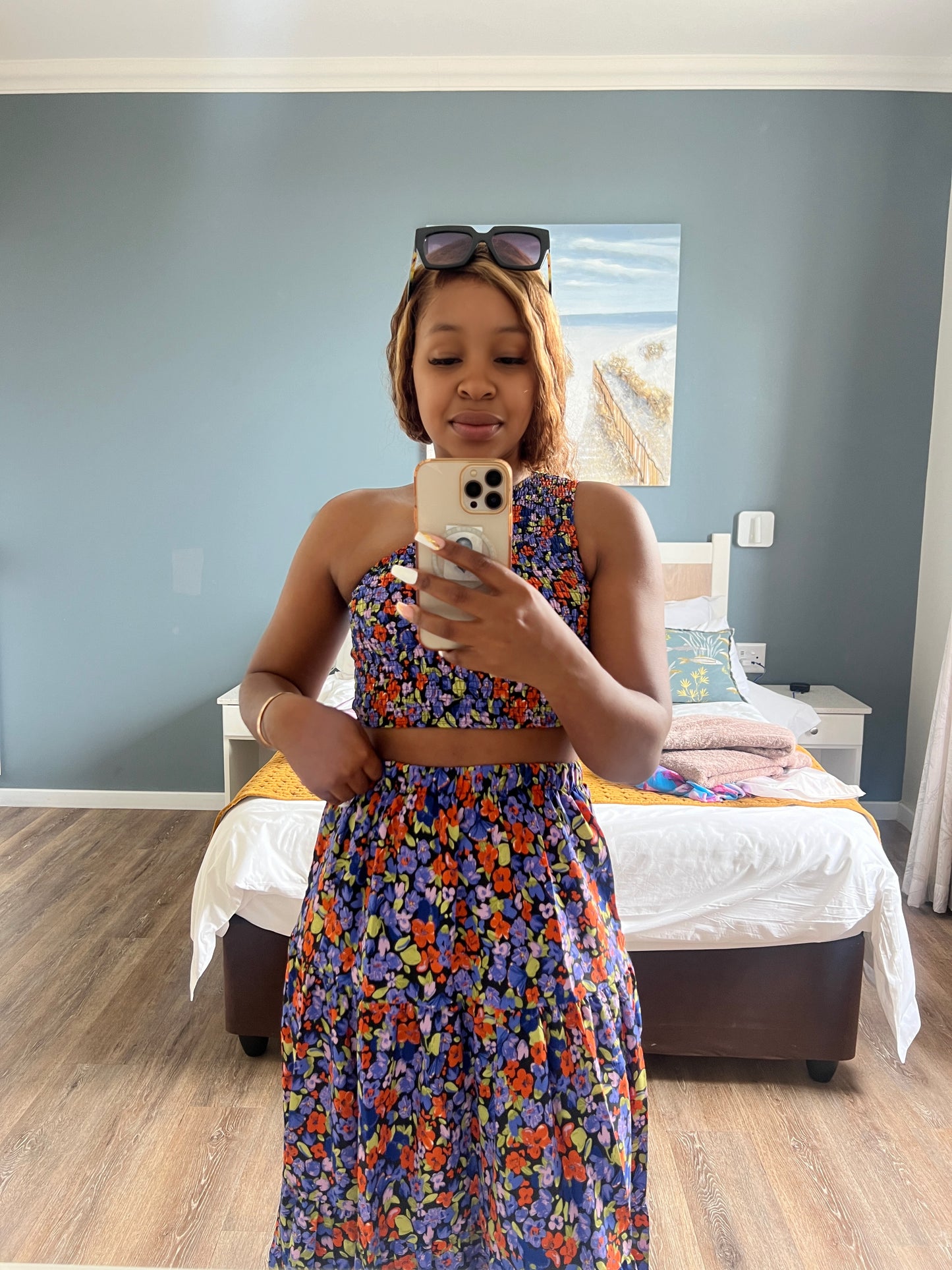 Maxi and crop set
