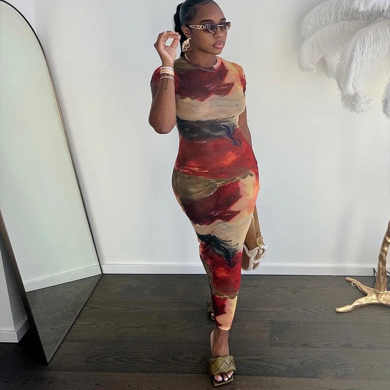 Marble Summer Dress