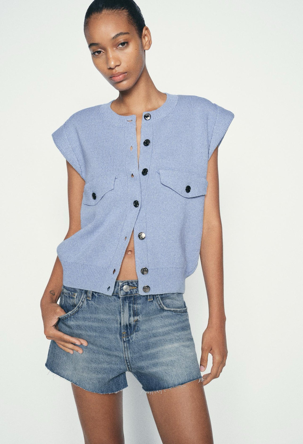 Soft short sleeve knit shirt