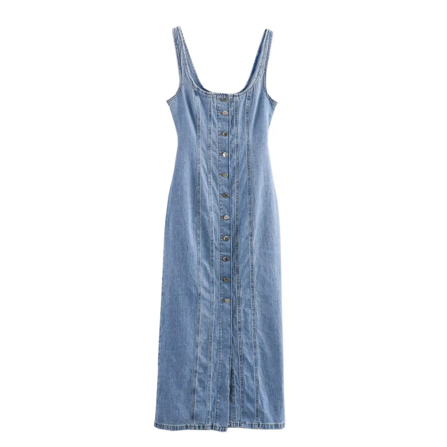 City Chic Maxi Denim Dress