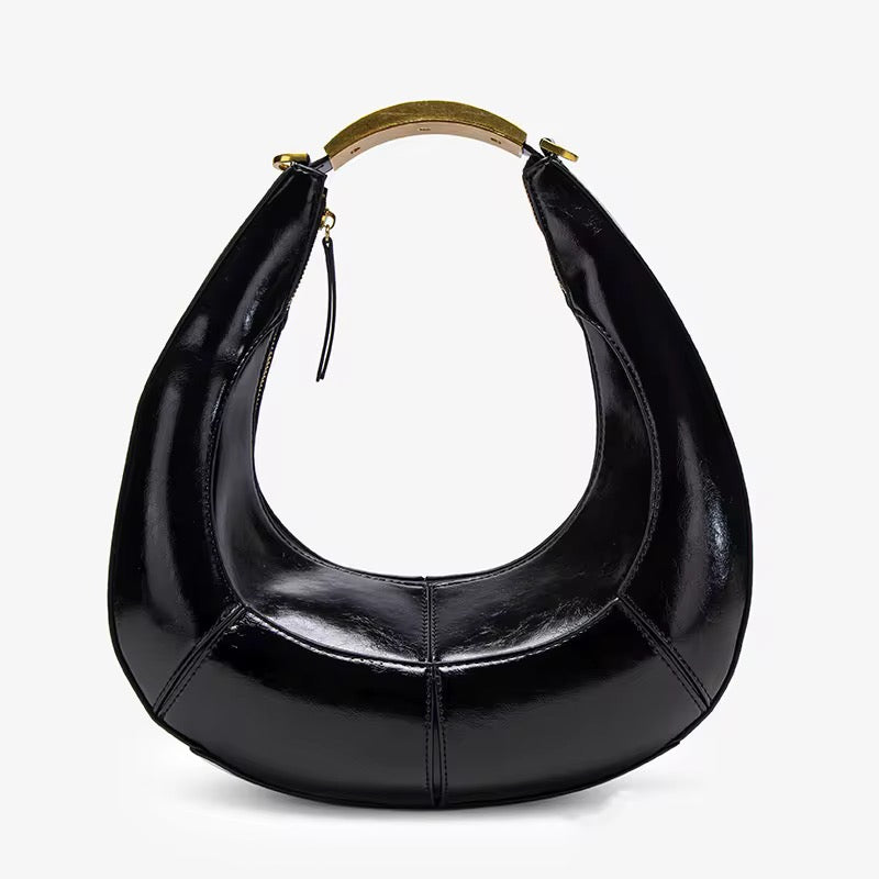 Black Crescent Luxe Bag