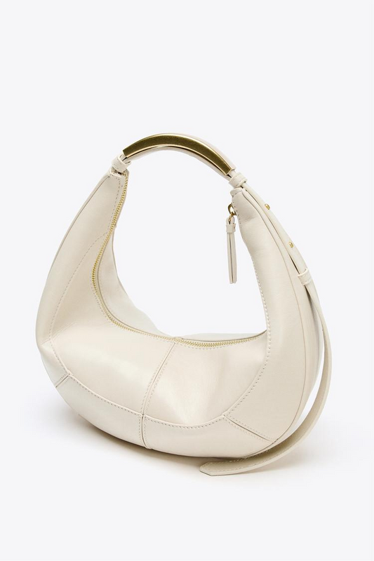 White Crescent Luxe Bag