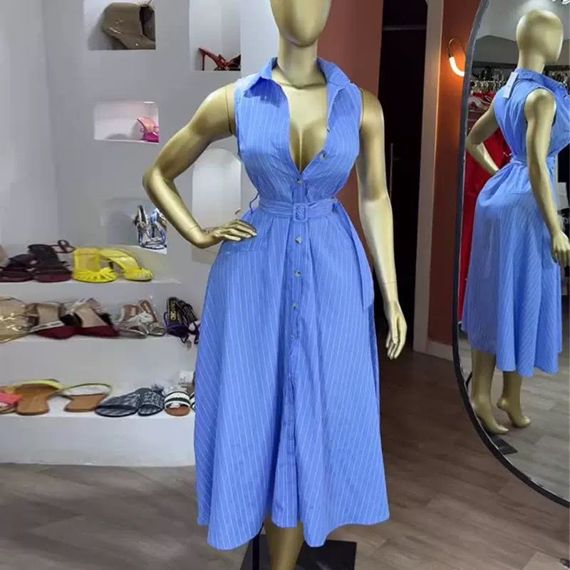 Riviera Belted Shirt Dress