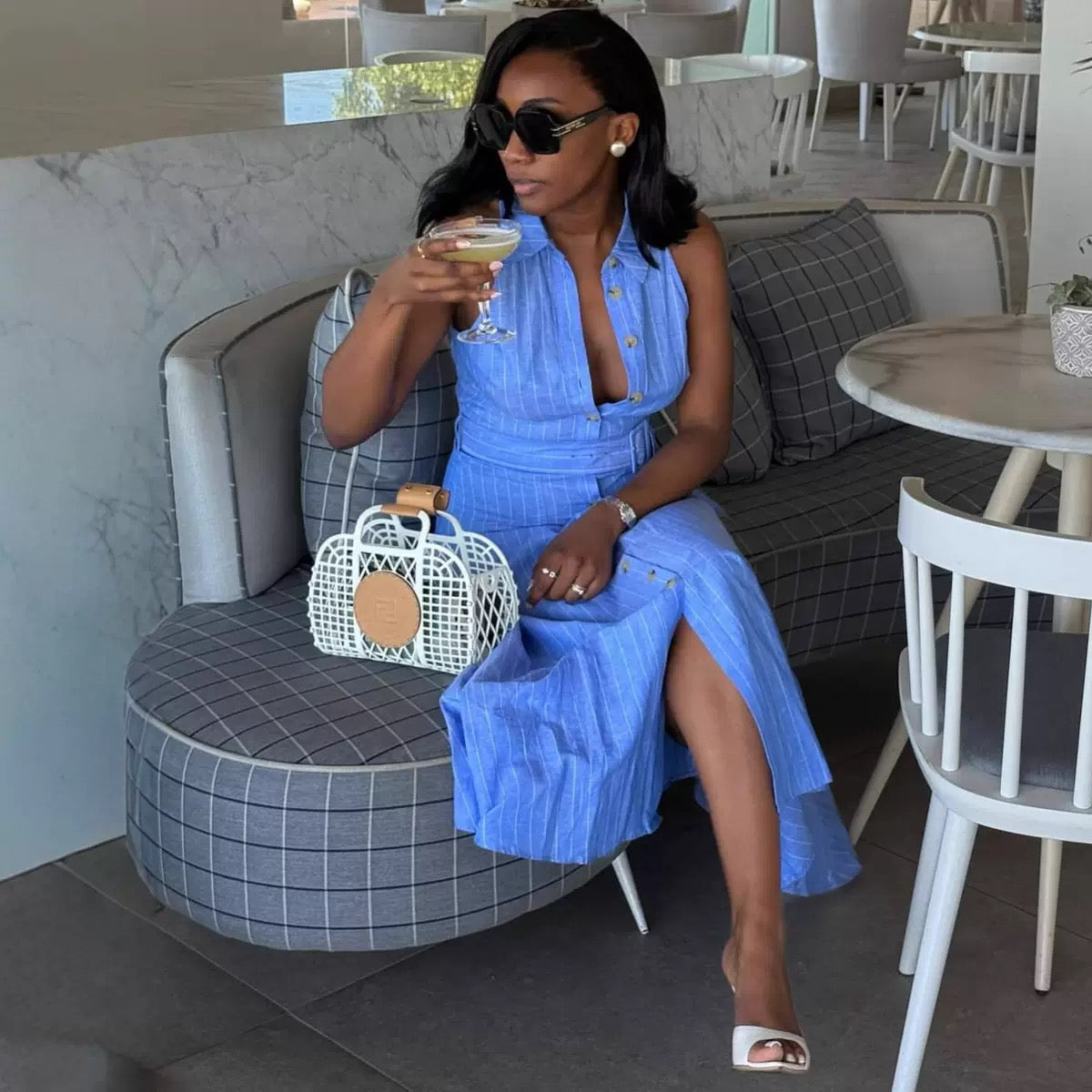 Riviera Belted Shirt Dress