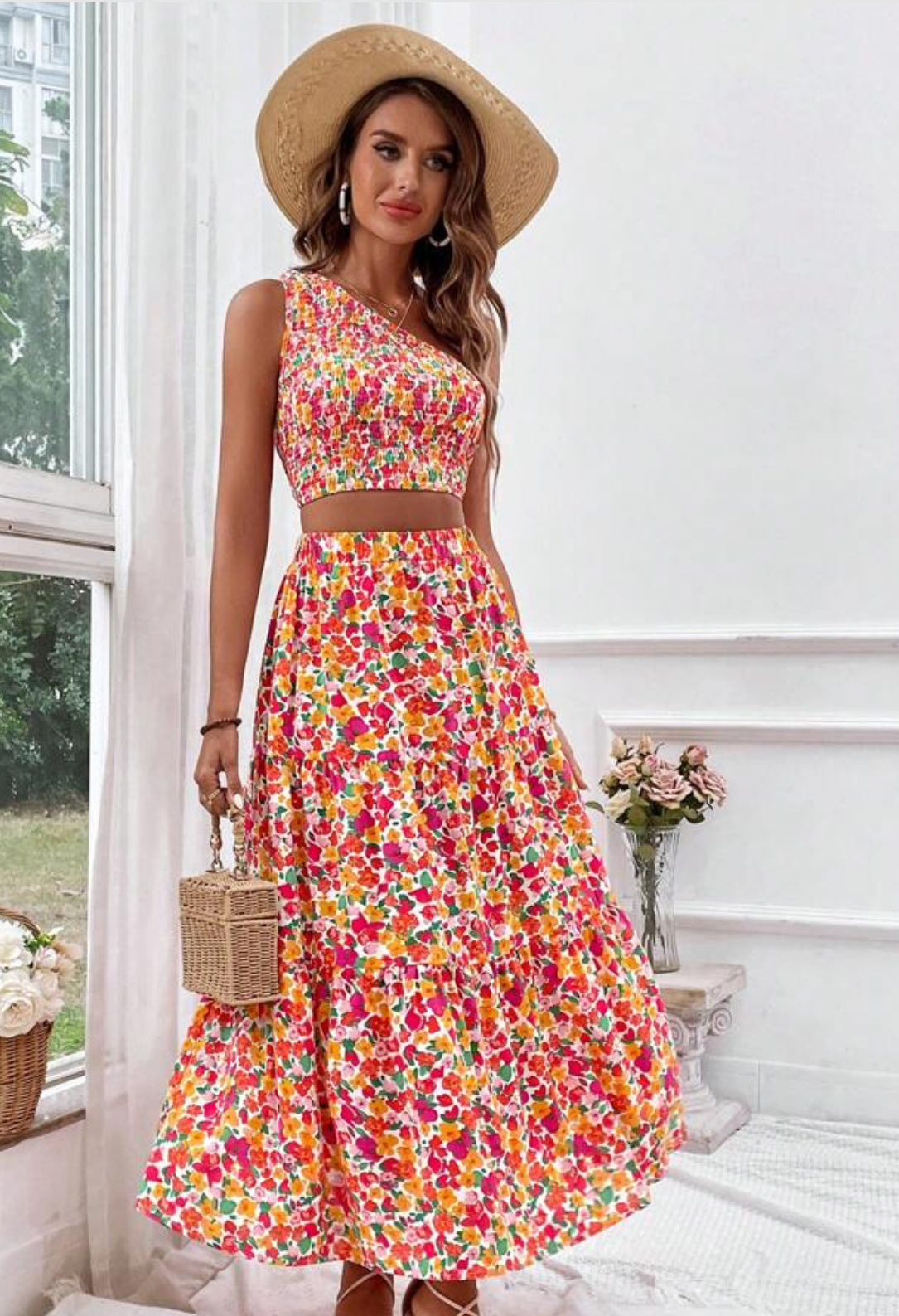 Maxi and crop set