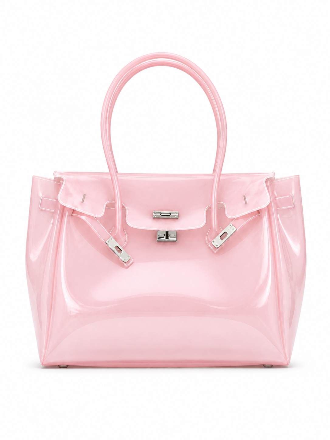 Baby Pink Jelly Tote