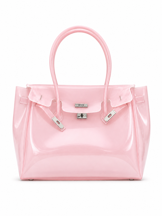 Baby Pink Jelly Tote