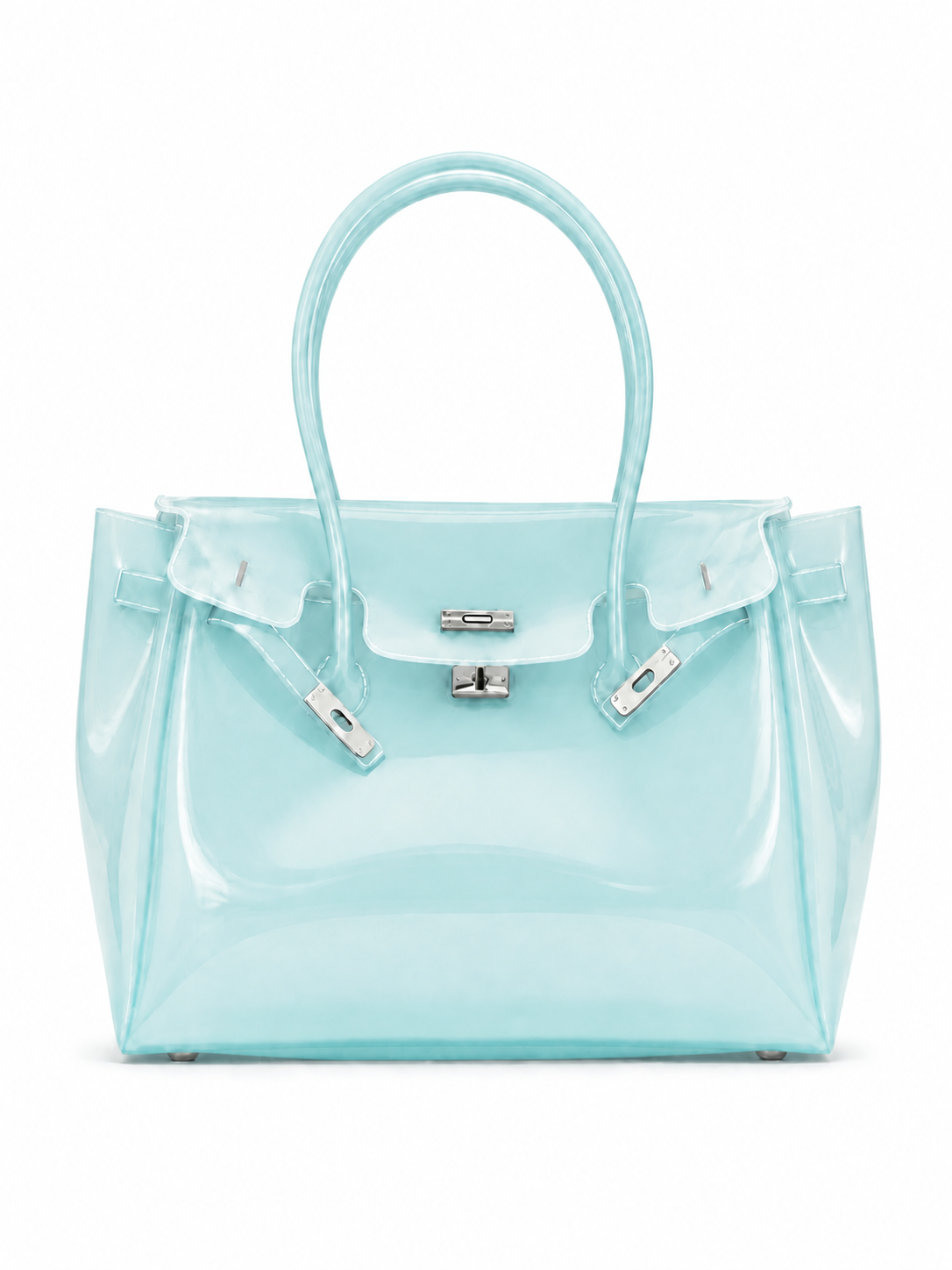 Baby Turquoise Jelly Tote