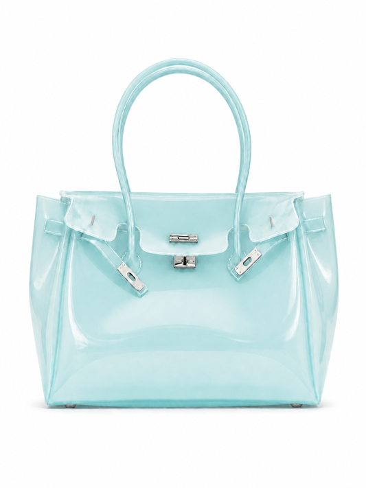 Baby Turquoise Jelly Tote