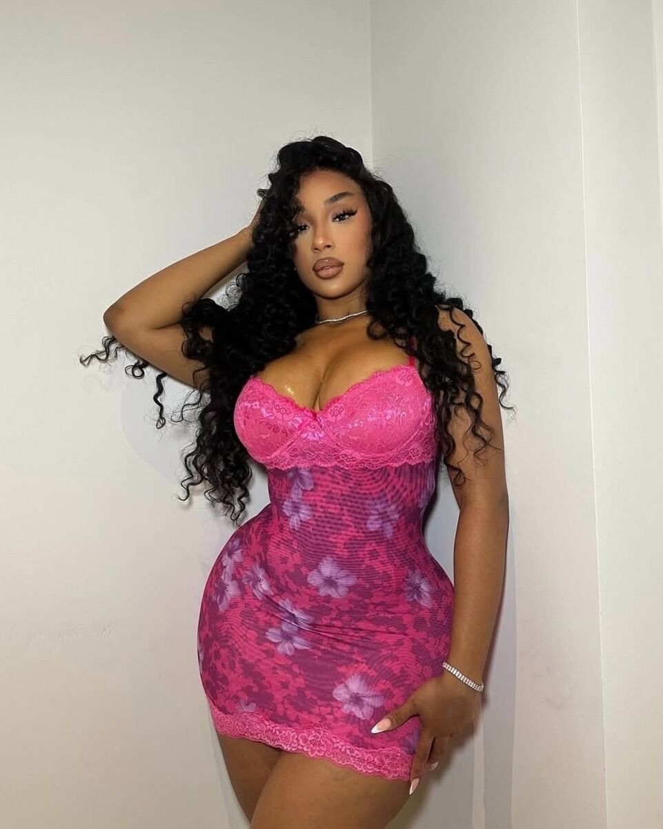 Hot Pink Blossom Lace Mini Dress