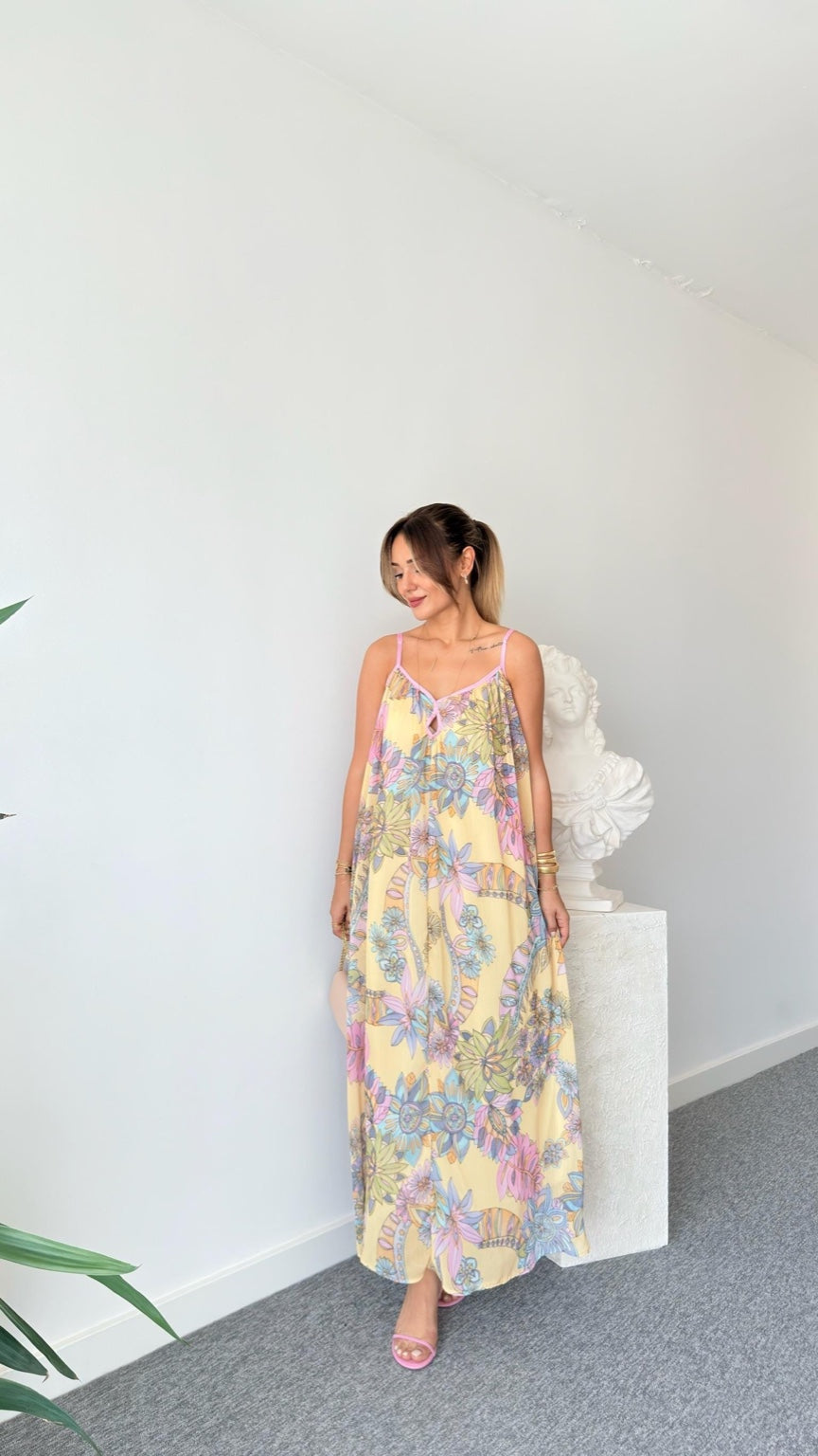 Bali Blossom Slip Maxi