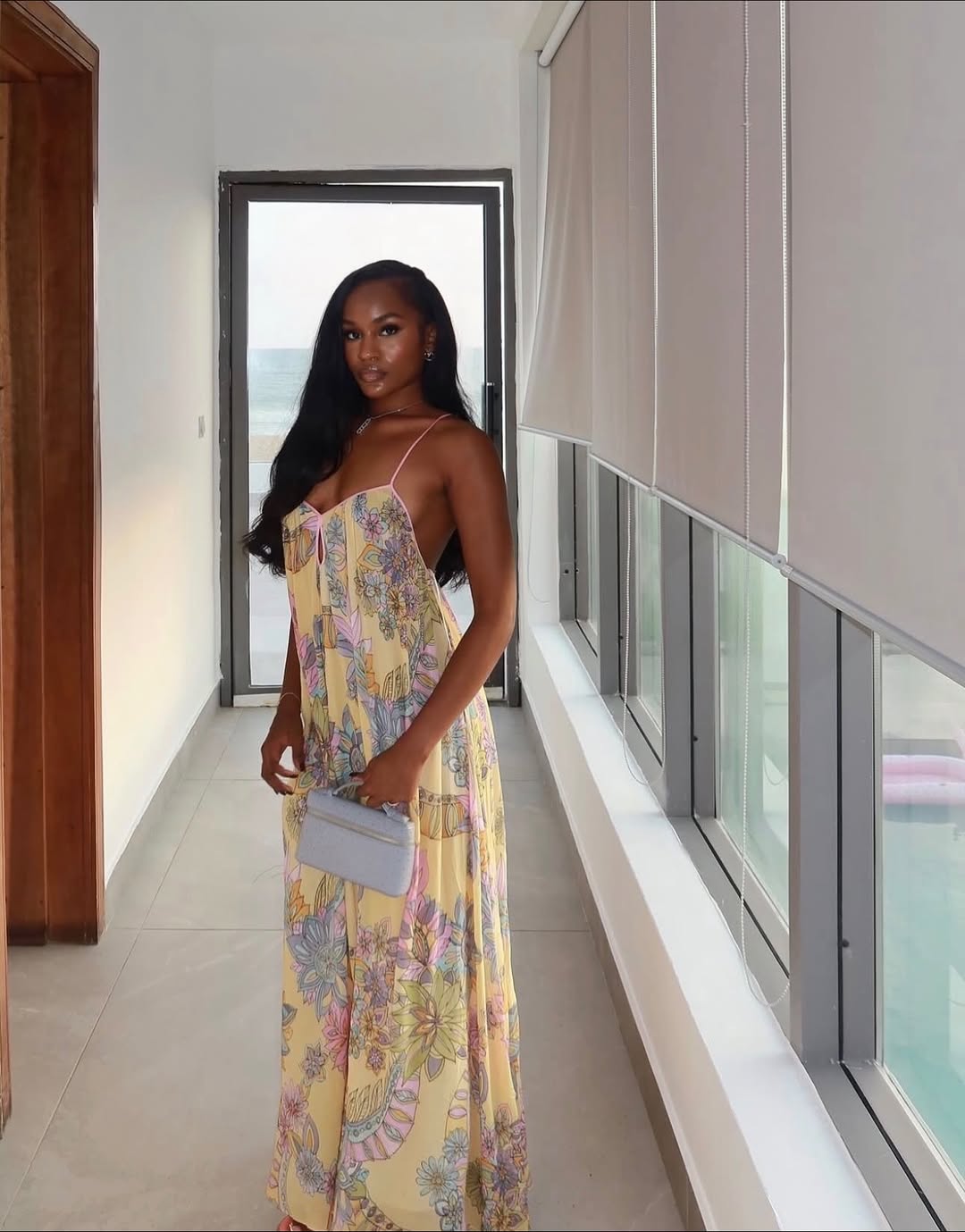 Bali Blossom Slip Maxi