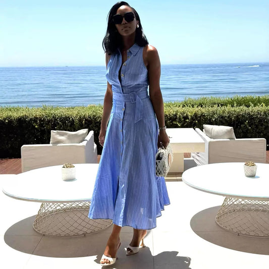 Riviera Belted Shirt Dress