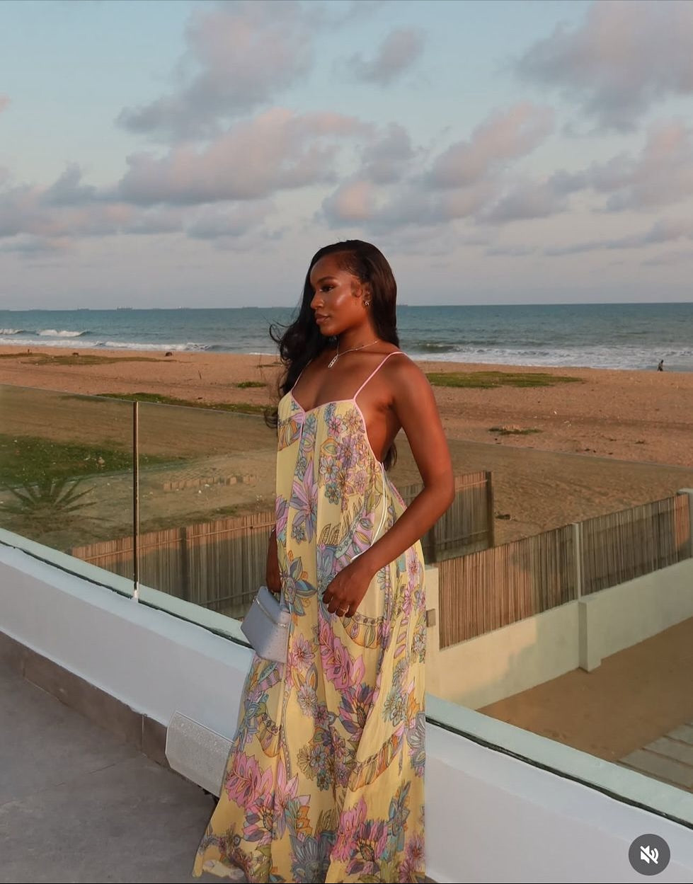 Bali Blossom Slip Maxi