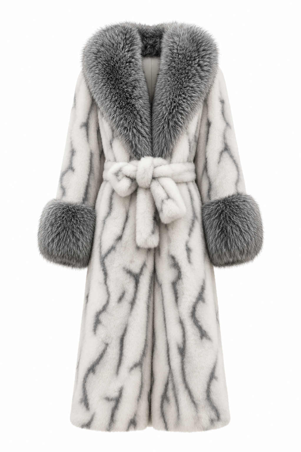 Marble Luxe Fur Coat
