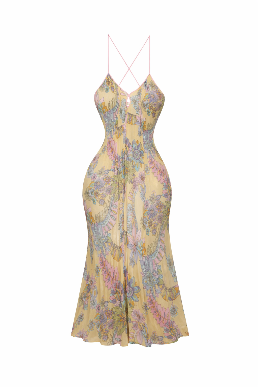Bali Blossom Slip Maxi