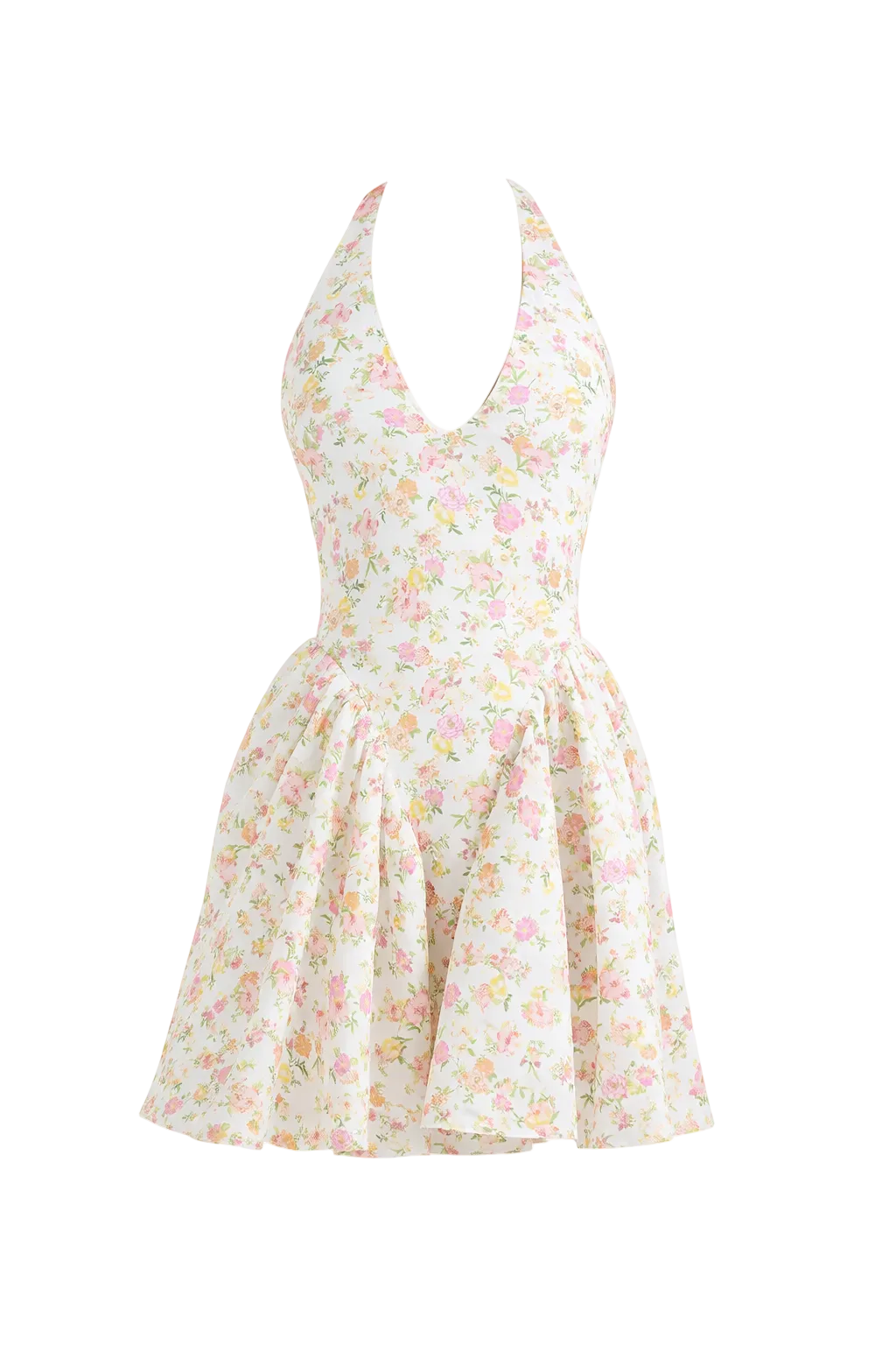 Bloom Halter Skater Dress