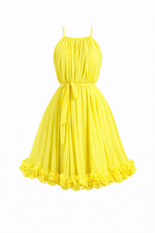 Lemon Sorbet Pleated Mini