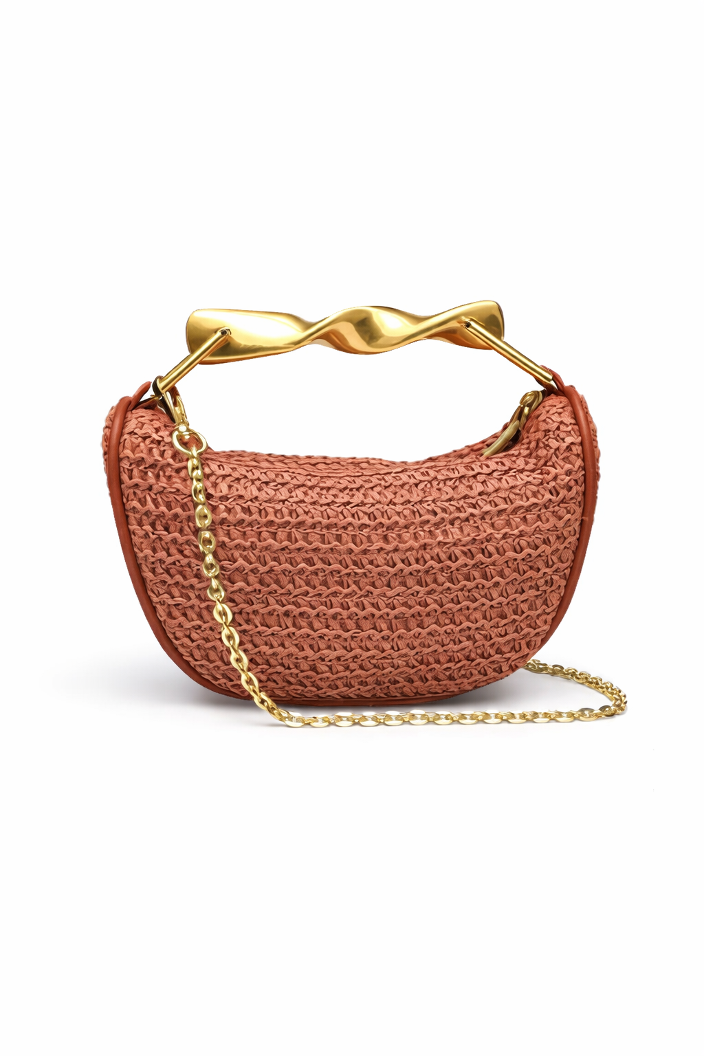Golden Weave Luxe Bag