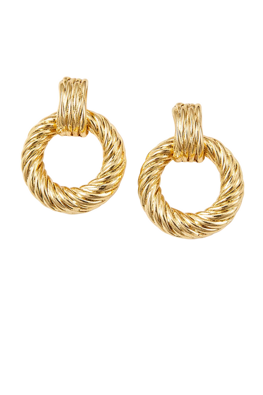 Golden Rope Hoops