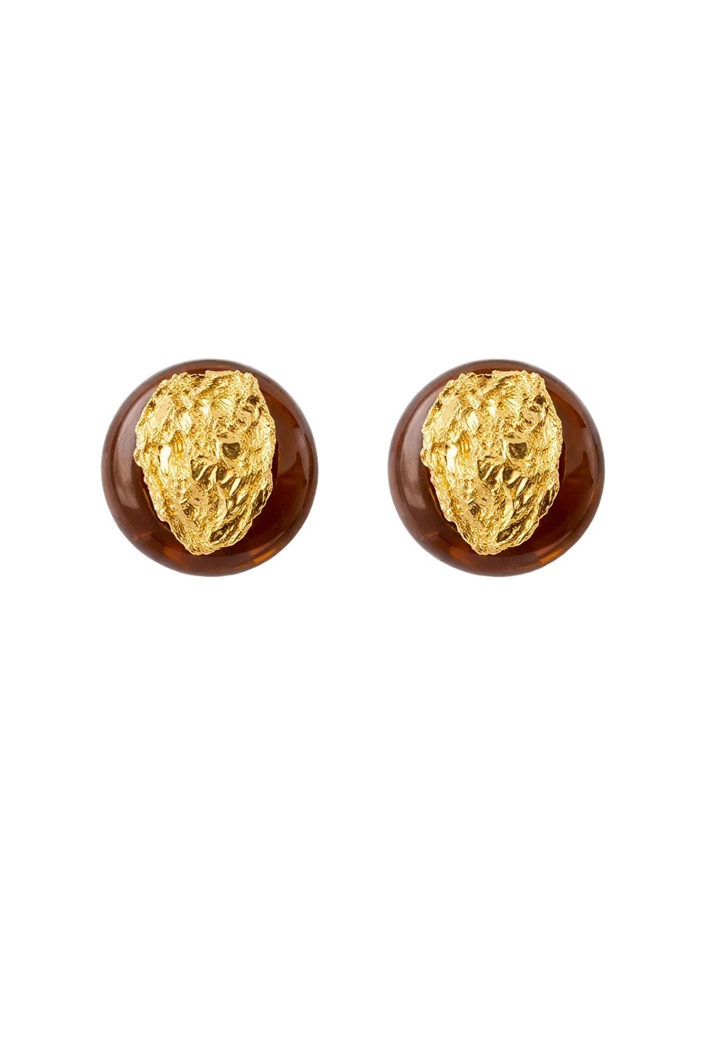 Molten Gold Statement Studs