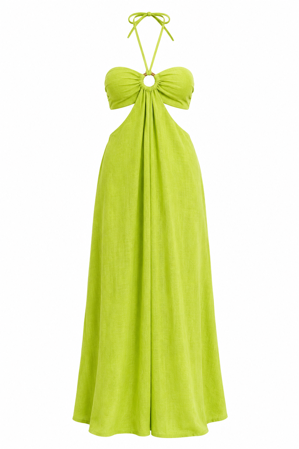 Lime Mirage Cutout Maxi Dress