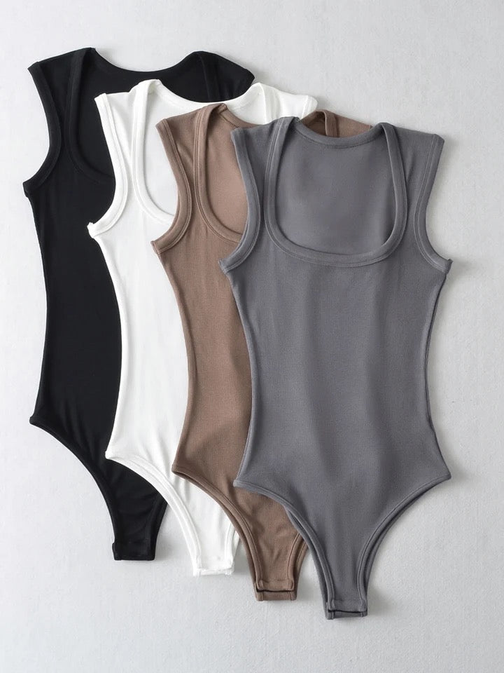 Round neck bodysuit