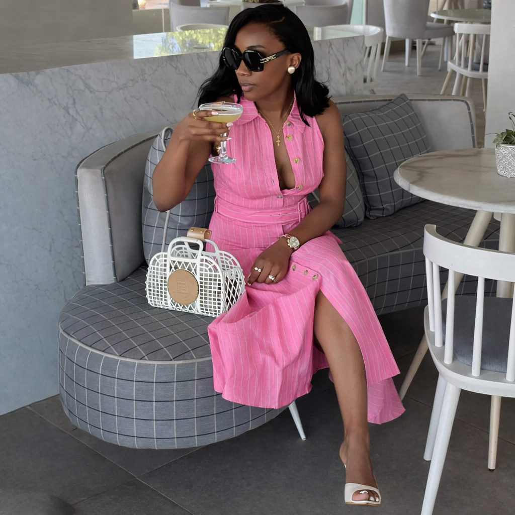 Riviera Belted Shirt Dress