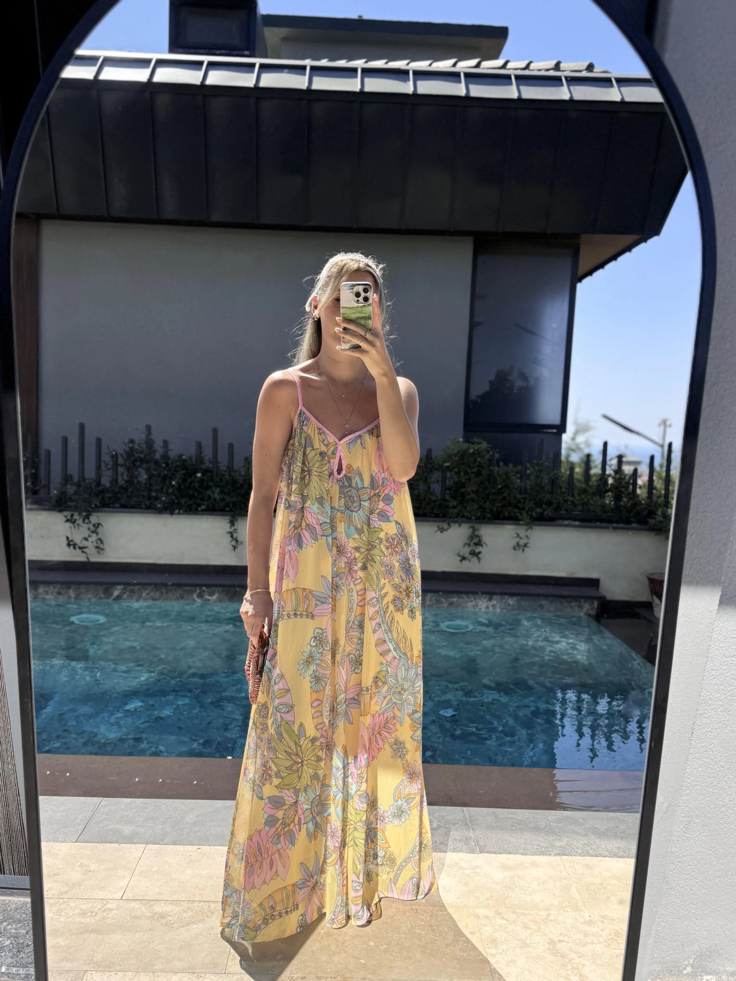 Bali Blossom Slip Maxi