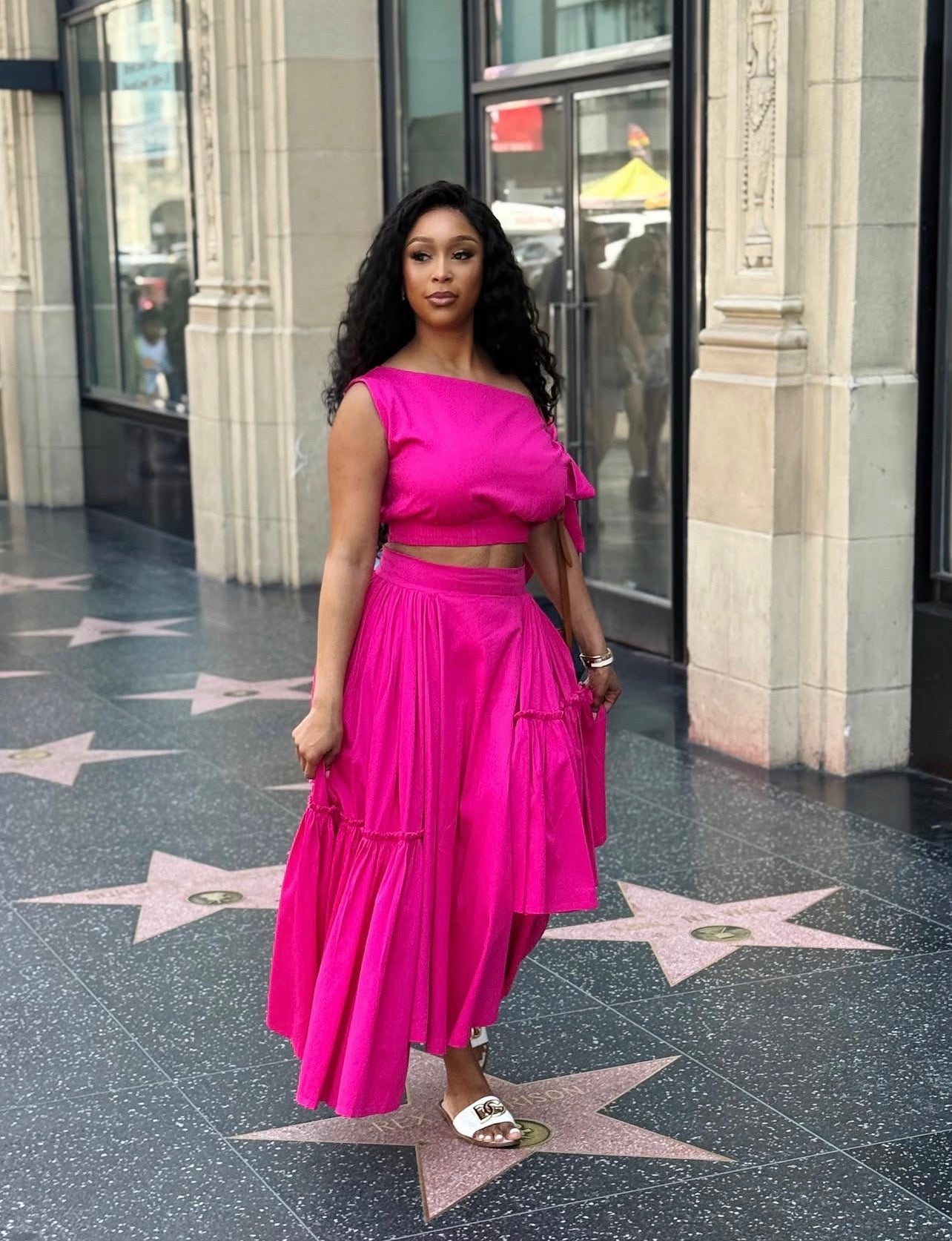Fuchsia Riviera Skirt Set