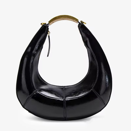 Black Crescent Luxe Bag