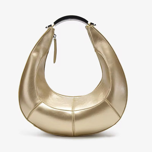 Gold Crescent Luxe Bag