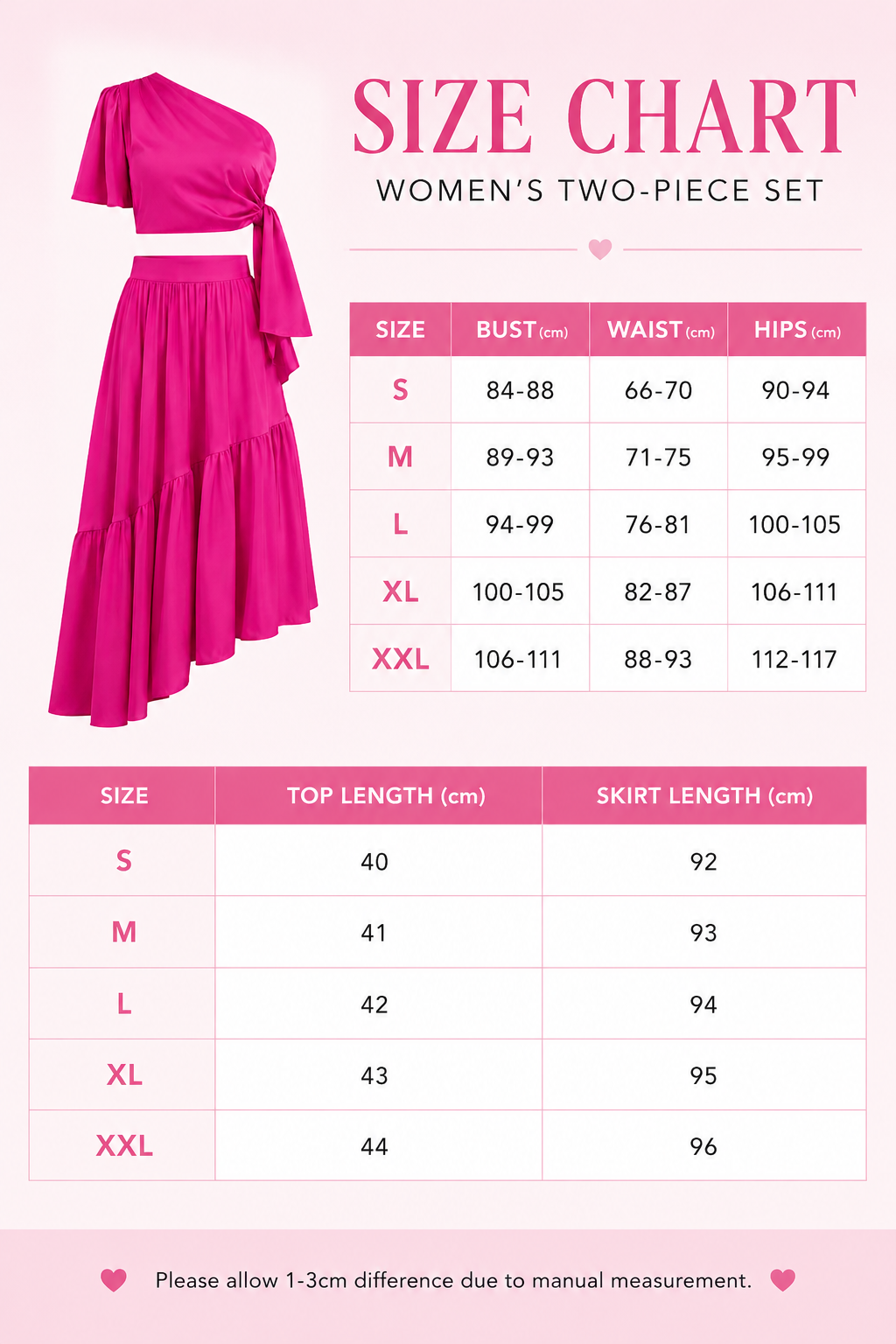 Fuchsia Riviera Skirt Set
