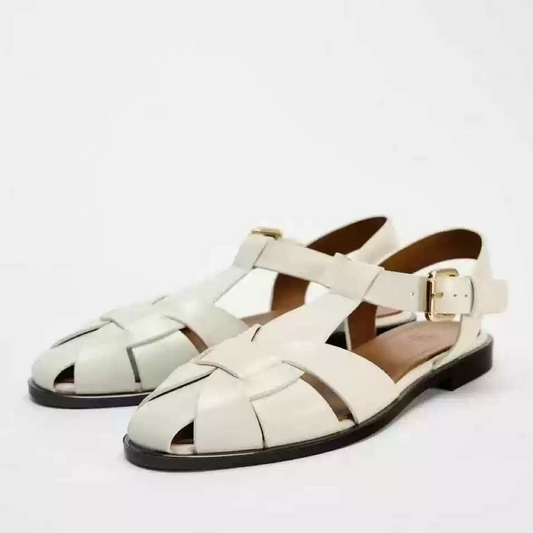 Ivory Weave Sandals