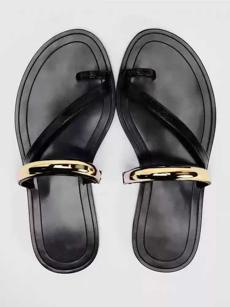 Capri Gold Ring Flats